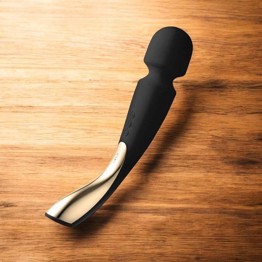 LELO SMART WAND 2 Large Rechargeable Wand Vibrator - BLACK